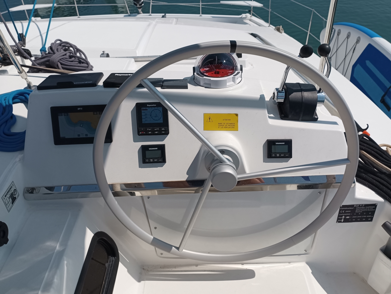 Mirjana catamaran deck