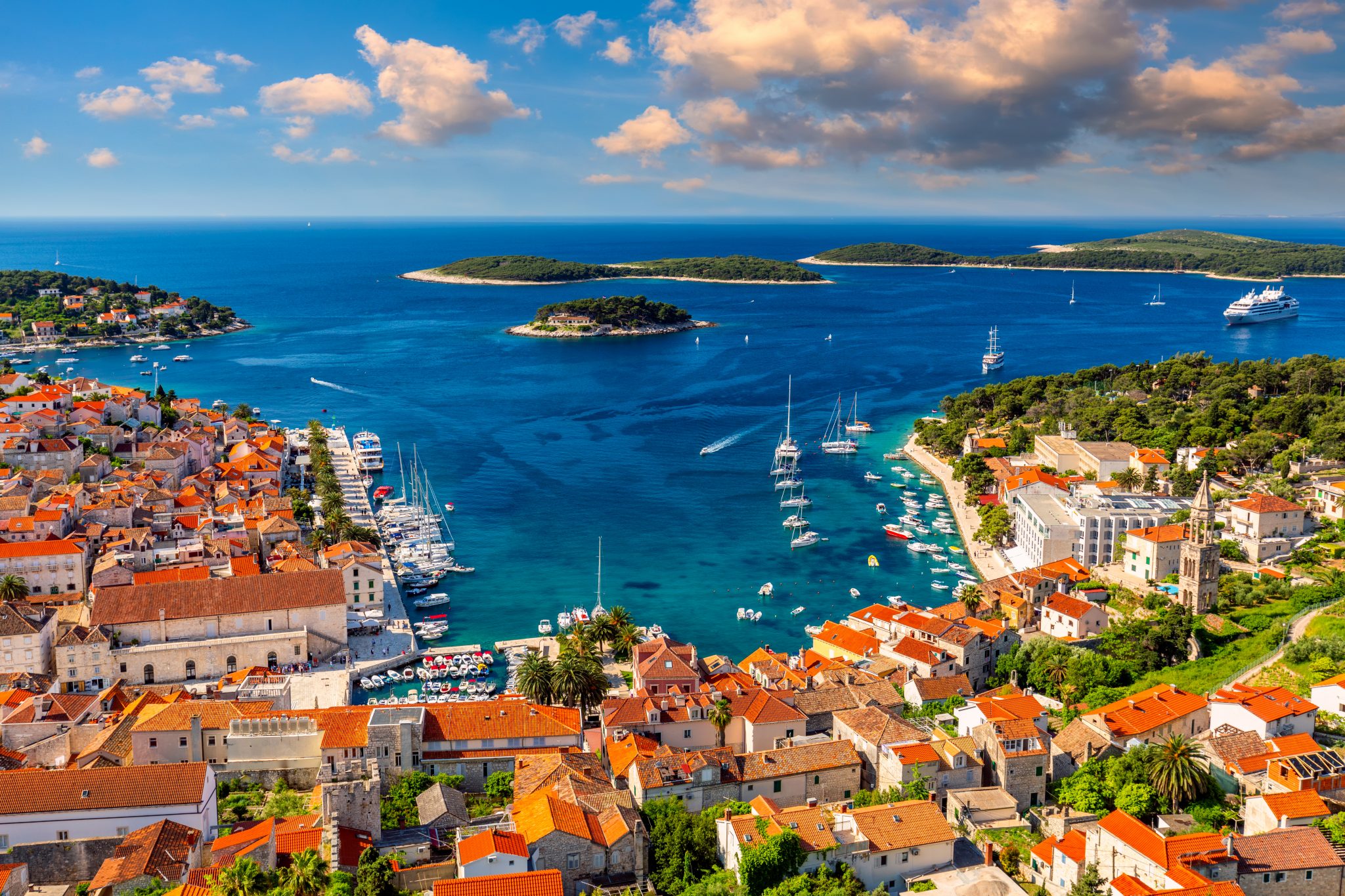 Hvar town harbour
